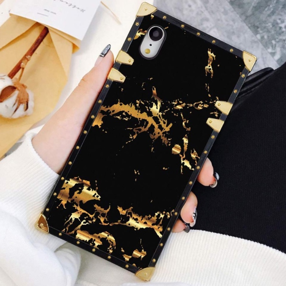 iPhone XR & XS marble designer trunk phone case